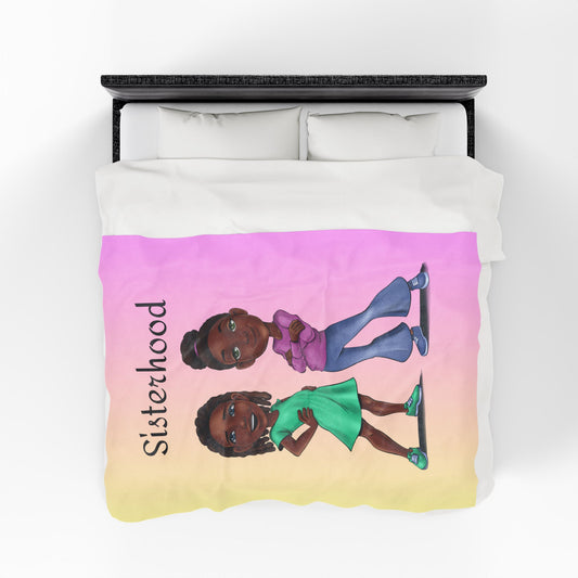 Zoe & Chloe “Sisterhood” Plush Blanket