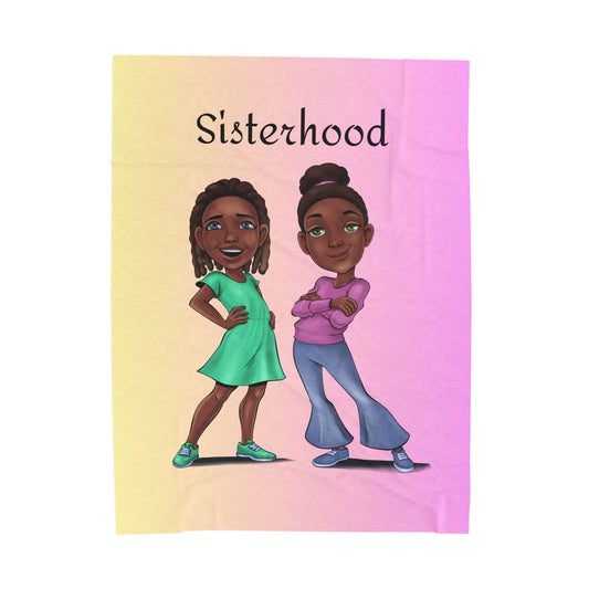 Zoe & Chloe “Sisterhood” Plush Blanket