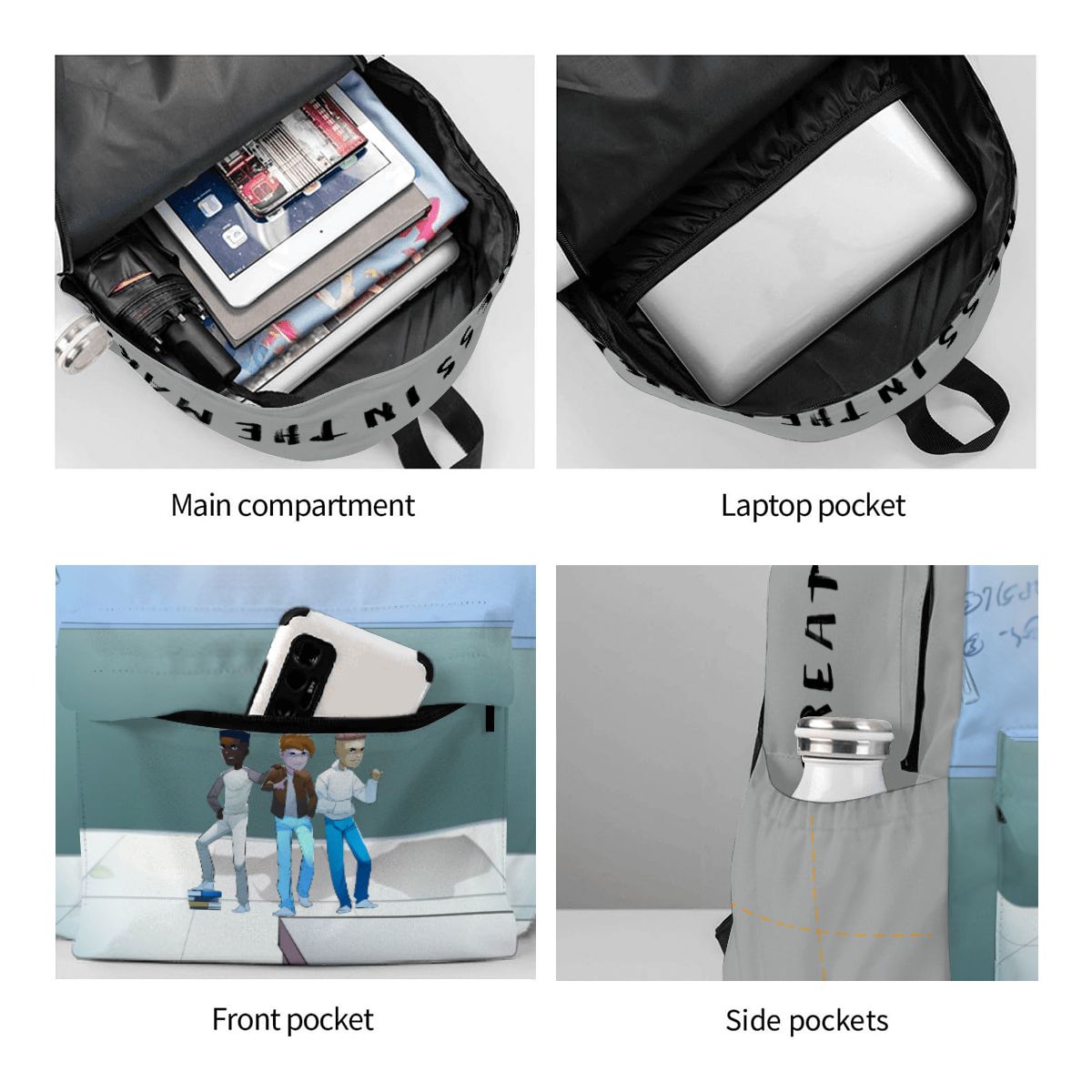 Alex the Great All in One Backpack (Cloth pockets)
