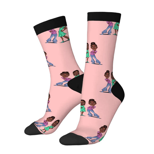 Zoe and Chloe's Dynamic Duo Socks